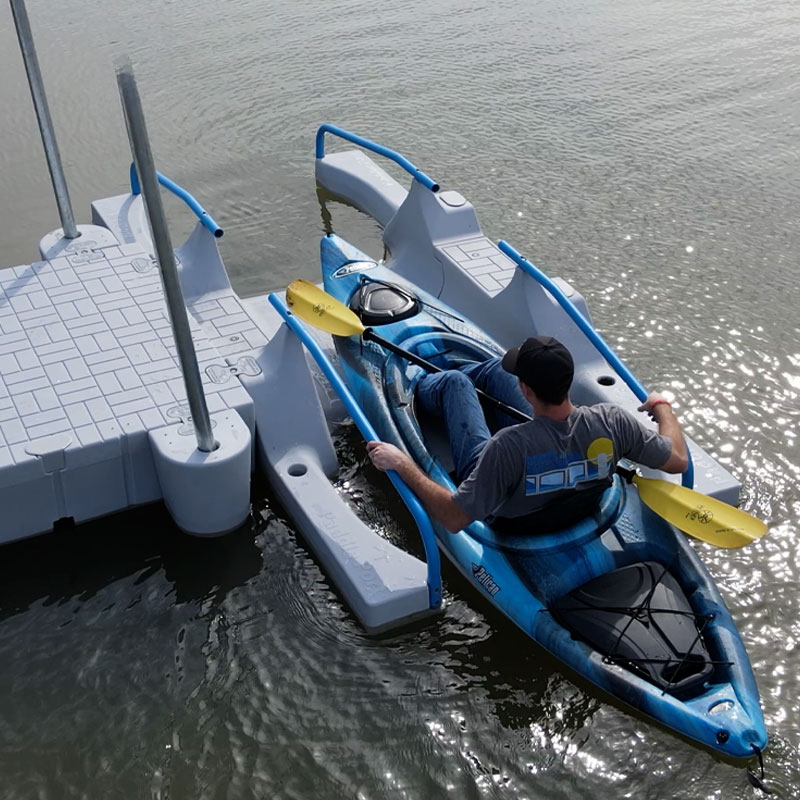 floating kayak launch dock by Snap Dock Tampa 